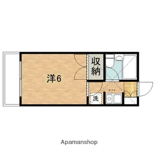 コーポアップル【203号室】の間取り