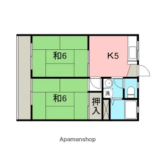 コーポアゼリア【202号室】の間取り
