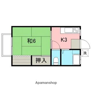 ヴィラ桔梗【207号室】の間取り