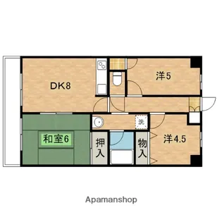 ルグラン前島【3階】の間取り