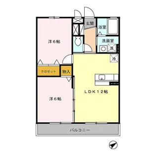 ディライトヒルズ【1階】の間取り