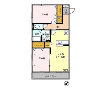 ディライトヒルズ【1階】の間取り