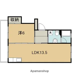 藤が丘団地6号棟【5階】の間取り