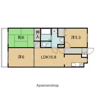 ヴィレッジ【1105号室】の間取り