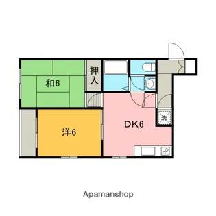 ハーコート【305号室】の間取り