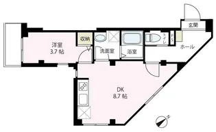 HARENO VILLA【303号室号室】の間取り
