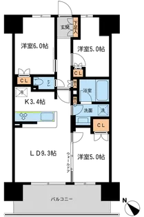 BLESS宮崎台【1階】の間取り