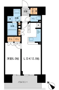BLESS宮崎台【13階】の間取り