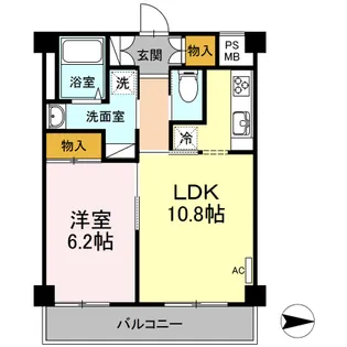 プライオール協和登戸【4階】の間取り