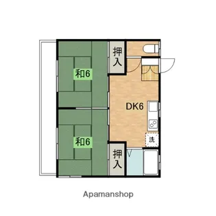 ハイツ山久【2階】の間取り