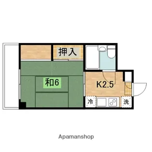 コーポ高津【3階】の間取り
