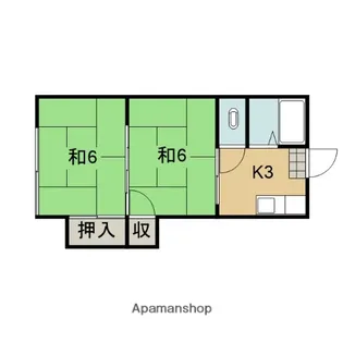 シムラ荘【2階】の間取り