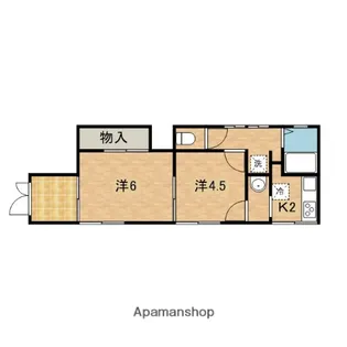 KKTハウス【101号室】の間取り