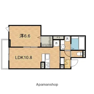 ポルト ボヌール【303号室】の間取り