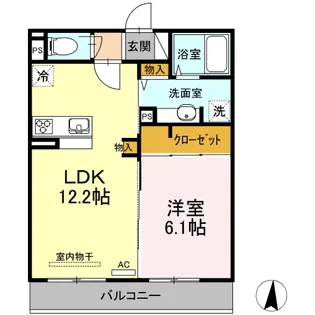 メゾンヴィクトワール梶ヶ谷【3階】の間取り
