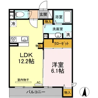 メゾンヴィクトワール梶ヶ谷【3階】の間取り