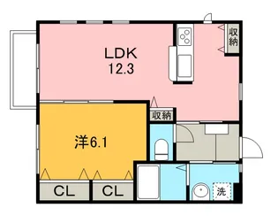 クレセント梶ヶ谷【1階】の間取り