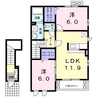 ブリーゼ【2階】の間取り