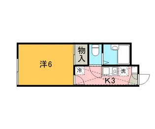 レオパレスコンフォート【2階】の間取り