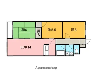 トウシンビル1【303号室】の間取り