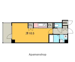 ラメール前島【4階】の間取り