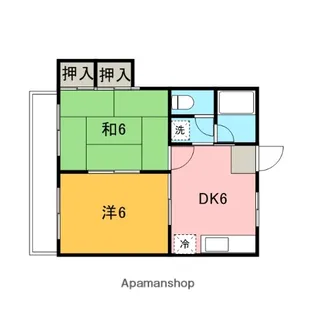 グリーンハイツⅠ【2階】の間取り