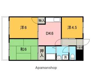 パラマウント野川【3階】の間取り