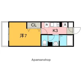 アーバンベルテ【207号室】の間取り