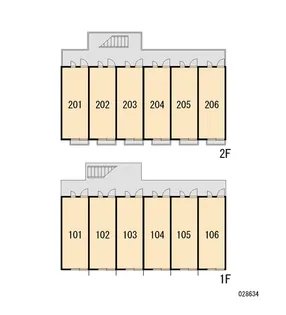レオパレスボヌール【2階】の間取り