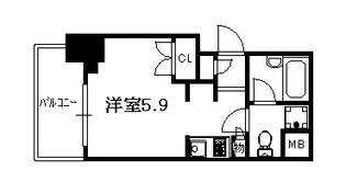 レジディア川崎【10階】の間取り