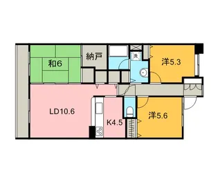 アソシエール溝の口【7階】の間取り