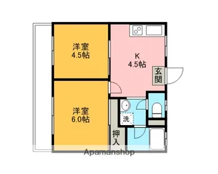 柴田ガーデンハイツD棟【202号室】の間取り
