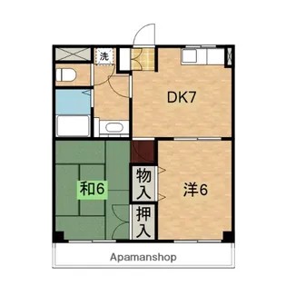 カナディアンハイツC【202号室】の間取り