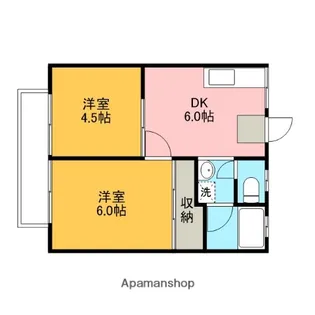 柴田ガーデンハイツE棟【1階】の間取り