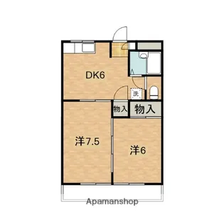 カナディアンハイツB【101号室】の間取り