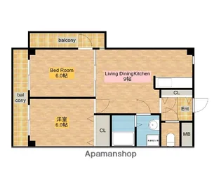 カーサエクレール【2階】の間取り