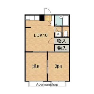 クレール新川崎【202号室】の間取り