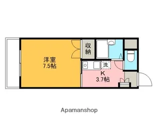 アパートメントカヤ中原【3階】の間取り