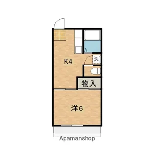 コーポ鈴木B棟【1階】の間取り