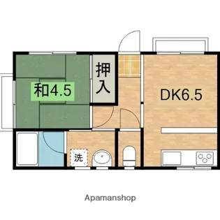 サクマハイツパートⅠ【201号室】の間取り