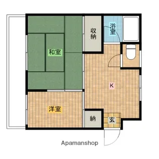 村石ビル【301号室】の間取り