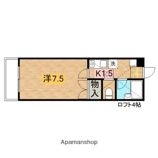 西山ハイツ【2階】の間取り