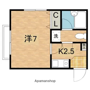 キャッスル5アメジスト【301号室】の間取り