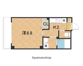 アンプルールフェール宮内【3階】の間取り