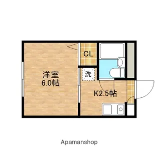 ハイツユタカ【1階】の間取り