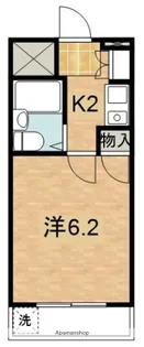 ハイムナカノ【204号室】の間取り