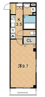 グリーンヴォーン元住吉【205号室】の間取り