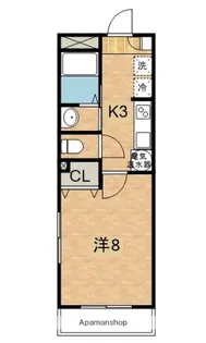 グリーンヴォーン元住吉【101号室】の間取り
