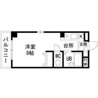 グランドール百瀬【6階】の間取り