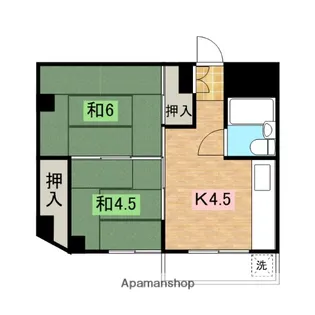 ハイツ熊倉【301号室】の間取り
